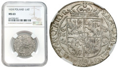 Sigismund III Vasa 
POLSKA / POLAND / POLEN / POLOGNE / POLSKO

Zygmunt III Waza. Ort (18 groszy) Groschen 1624 Bydgoszcz NGC MS63 - BEAUTIFUL 

...