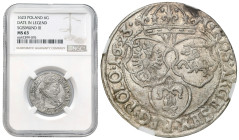 Sigismund III Vasa 
POLSKA / POLAND / POLEN / POLOGNE / POLSKO

Zygmunt III Waza, Szostak (6 Groschen - Groszy) 1623, Krakow / Cracow NGC MS63 (MAX...