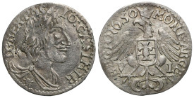 John II Casimir 
POLSKA / POLAND / POLEN / POLOGNE / POLSKO

Jan II Kazimierz. Szostak (6 Groschen - Groszy) 1650, Wschowa - RARE 
AW: Głowa króla...