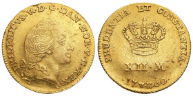 World coins 
POLSKA / POLAND / POLEN / POLOGNE / POLSKO

Denmark. Frederick V (1746-1766). 12 mark (Courant Ducat (Dukaten)) 1760, Copenhagen 

R...