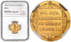 World coins 
POLSKA / POLAND / POLEN / POLOGNE / POLSKO

Netherlands/Russia Nicholas I. Ducat (Dukaten) 1849, St. Petersburg NGC MS61 

Wyśmienic...