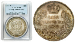 World coins 
POLSKA / POLAND / POLEN / POLOGNE / POLSKO

Germany, Saxony. Jan V (18541873). 2 Thaler (Thaler) 1872 B, Dresden PCGS MS66 (MAX) - EXC...