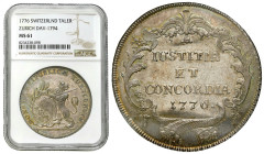 World coins 
POLSKA / POLAND / POLEN / POLOGNE / POLSKO

Switzerland, Zurich. Thaler 1776 NGC MS61 - EXCELLENT 
AW: Lew z mieczem podtrzymującym k...
