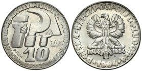 PROBE coins Poland after 1945
POLSKA / POLAND / POLEN / II RP / PROBA / PATTERN

PRL. PROBE / PATTERN Nickel 10 zloty 1964 - Key, Sickle, Trowel 
...