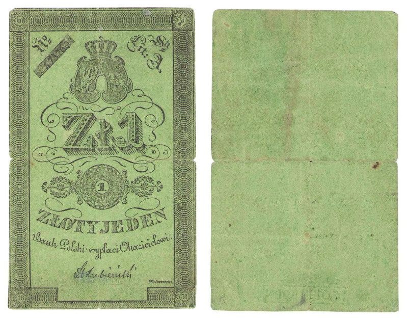 Banknotes
POLSKA / POLAND / POLEN / POLOGNE / POLSKO

November Uprising. 1 zl...
