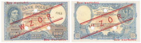 Banknotes
POLSKA / POLAND / POLEN / POLOGNE / POLSKO

SPECIMEN / WZOR 100 zlotych 1919 - niski nadruk, z perforacją 

Odmiana z niskim nadrukiem ...