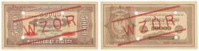 Banknotes
POLSKA / POLAND / POLEN / POLOGNE / POLSKO

50.000 marek polskich 1922 - SPECIMEN / WZOR - A 1234500/A 6789000 - RARITY R6 

WZÓR, seri...