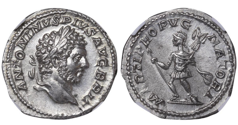 Roman Empire, Emperor Caracalla (198-217), 1 Denarius, Silver, Period: Ancient t...