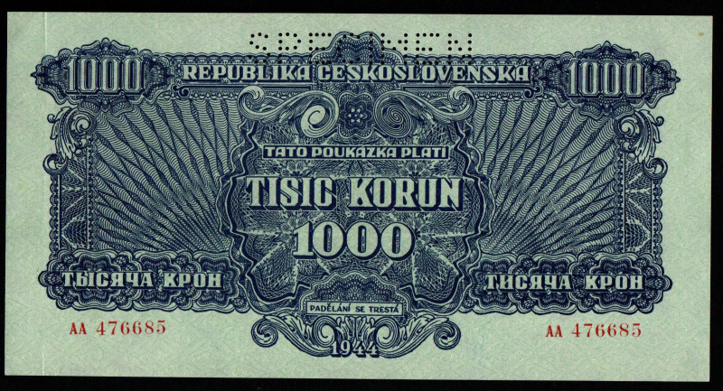 Czechoslovakia, 1000 Korun, 1944 year, AA476685