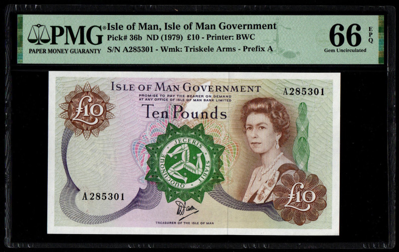 Isle of Man, Isle of Man Government S/N A285301 - Wmk: Triskele Arms - Prefix A ...