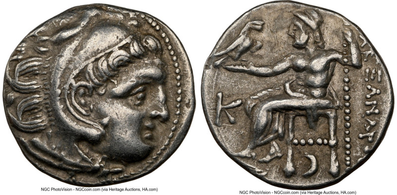 MACEDONIAN KINGDOM. Alexander III the Great (336-323 BC). AR drachm (17mm, 11h)....