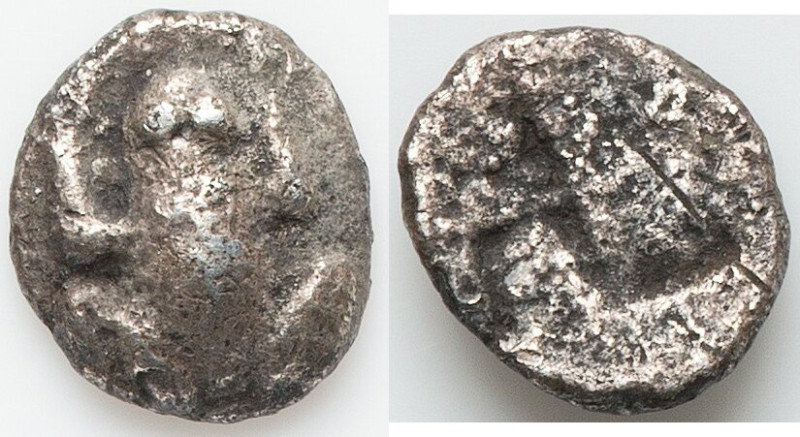 CYCLADES. Seriphos(?). Ca. 530 BC. AR hemiobol (8mm, 0.41 gm). Choice Fine. Frog...