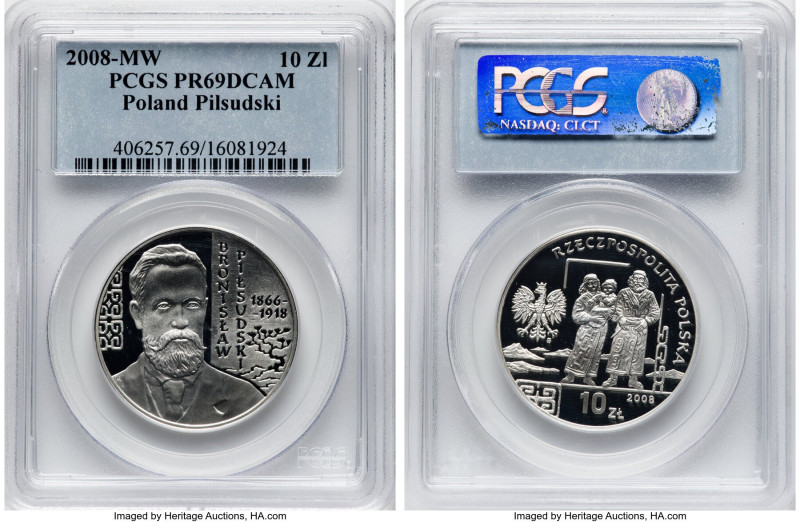 People's Republic 3-Piece Lot of Certified Proof 10 Zlotych PR69 Deep Cameo PCGS...