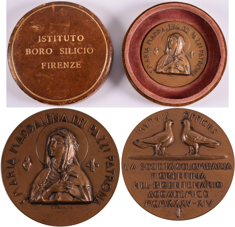 Medaillen alle Welt: Italien, Florenz: Bronzemedaille 1935 von C. Rivalta auf 20...