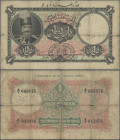 Iran: The Imperial Bank of Persia – Payable at Teheran only, 1 Toman 1928, P.11, stained paper, margin split and larger tears at center, Condition: VG...