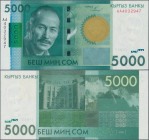 Kyrgyzstan: Bank of Kyrgyzstan, 5.000 Som 2009, P.30a in UNC condition.
 [differenzbesteuert]