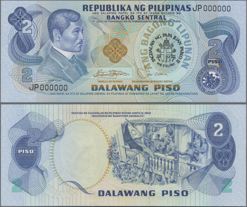 Philippines: Bangko Sentral ng Pilipinas, 2 Piso 1981 Commemorative Issue SPECIM...