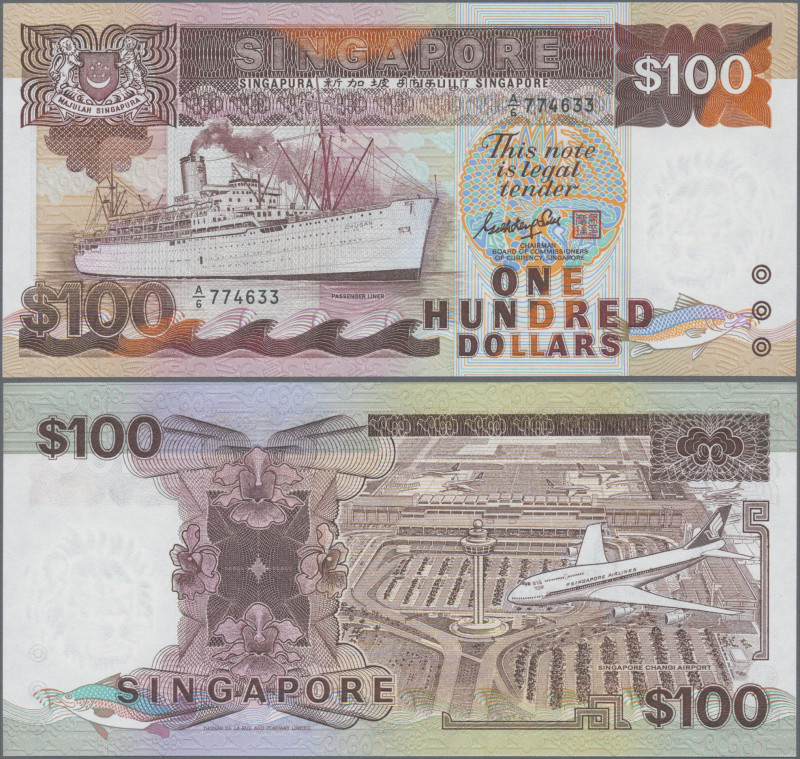 Singapore: Board of Commissioners of Currency, 100 Dollars ND(1985), Signature: ...