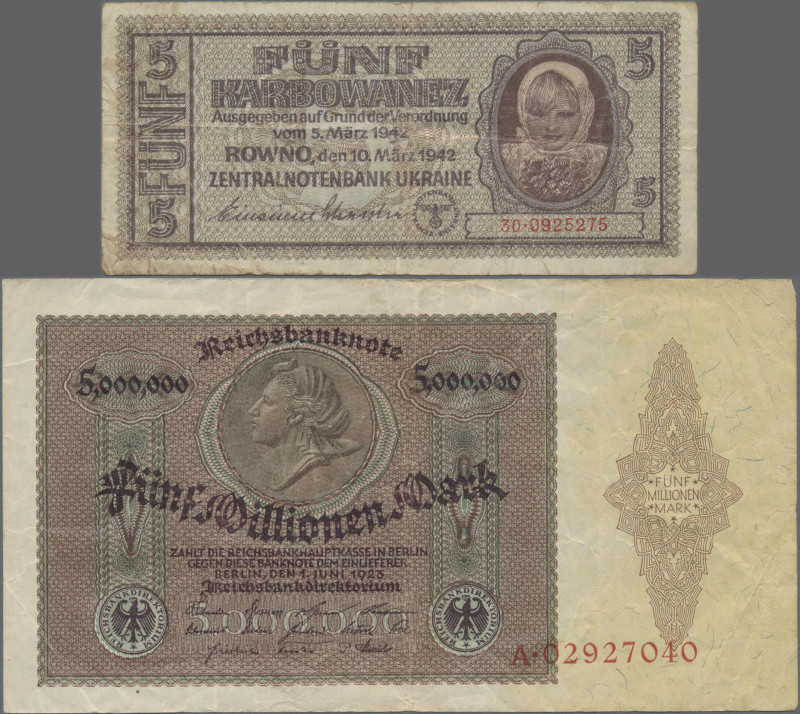 Deutschland - Deutsches Reich bis 1945: Kleines Konvolut mit 41 Banknoten Deutsc...