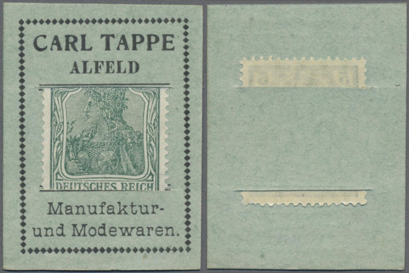 Deutschland - Briefmarkennotgeld: Alfeld, Niedersachsen, Carl Tappe, Manufaktur-...