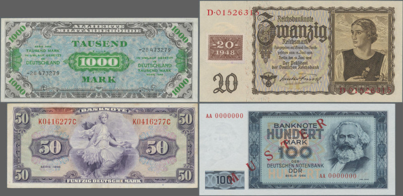 Deutschland - Sonstige: LINDNER-Album mit ca.144 Banknoten (lt. Angabe des Einli...