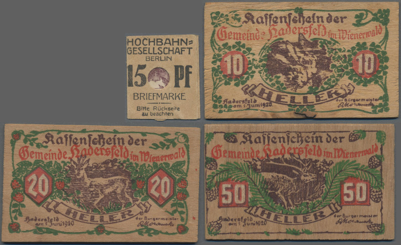 Deutschland - Notgeld: Schachtel mit annähernd 1000 Notgeldscheinen eher einfach...