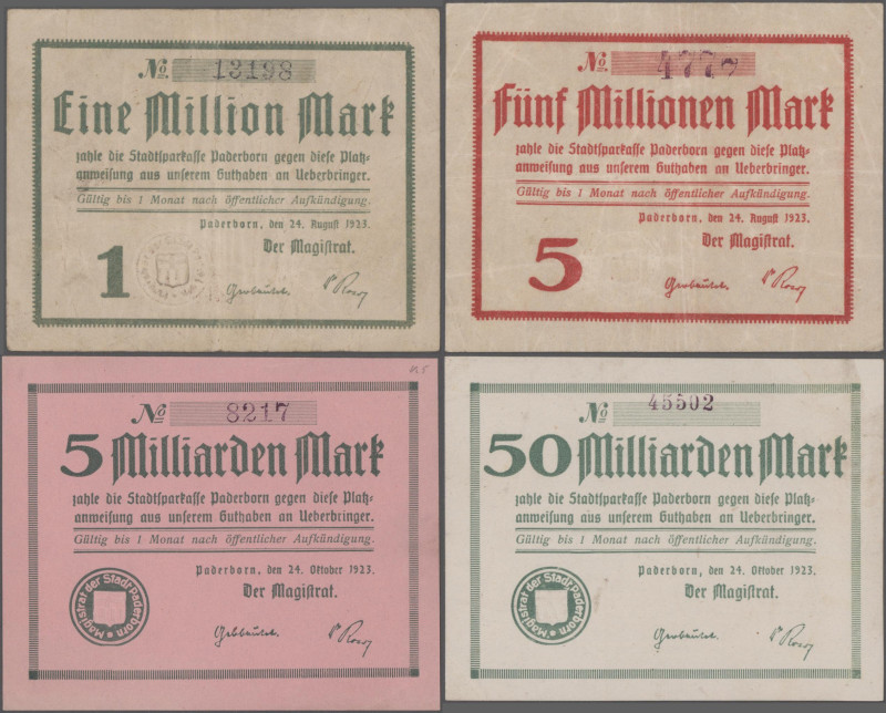 Deutschland - Notgeld - Westfalen: Paderborn, Stadt, 1, 5 Mio. Mark, 24.8.1923, ...