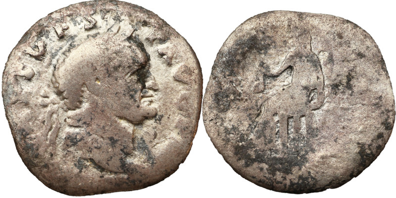 Vespasian AR Denarius, 69-79 AD.
2.44 g, 18 mm