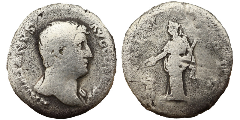 Hadrian AR Denarius, 117-138 AD.
3.01 g, 17 mm