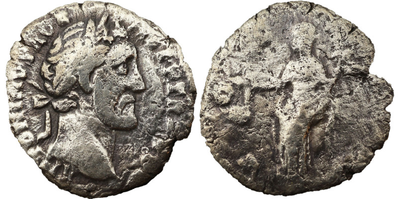 Antoninus Pius AR Denarius, Obv: ANTONINVS AVG PIVS P P TR P XVI: Head of Antoni...