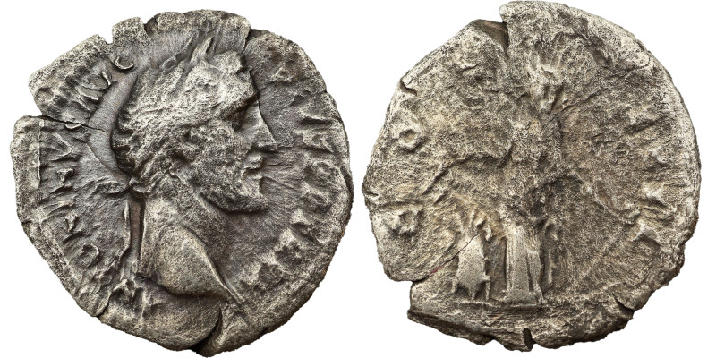 Antoninus Pius AR Denarius Obv: ANTONINVS AVG PIVS P P TR P XI: Head of Antoninu...