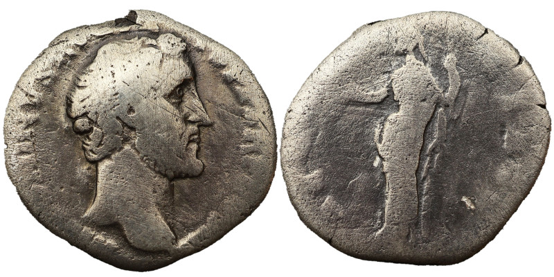 Antoninus Pius AR Denarius, 138-161 AD.
2.81 g, 17 mm