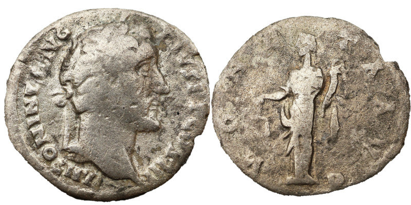 Antoninus Pius AR Denarius 140 - 143 AD. Obv: ANTONINVS AVG PIVS P P COS III: He...