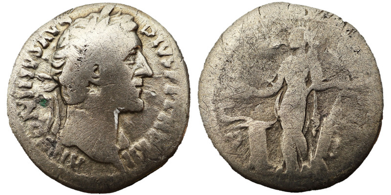 Antoninus Pius AR Denarius, 154-155 AD. Obv: ANTONINVS AVG PIVS P P TR P XVIII: ...