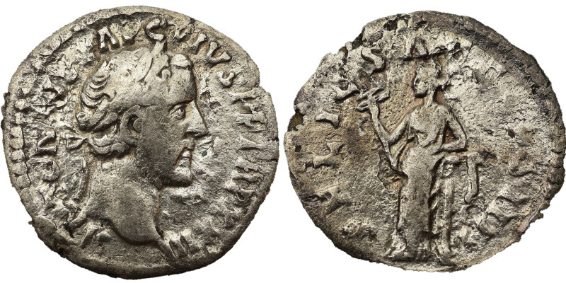 Antoninus Pius AR Denarius 159 - 160 AD. Obv: ANTONINVS AVG PIVS P P TR P XXIII:...