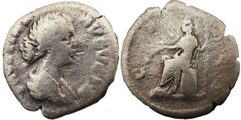 Faustina the younger AR Denarius 161-176 AD. 
2.81 g, 18 mm