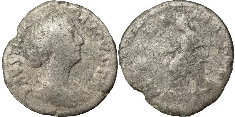 Faustina the younger AR Denarius 161-176 AD. Obv: 
2.33 g, 18 mm