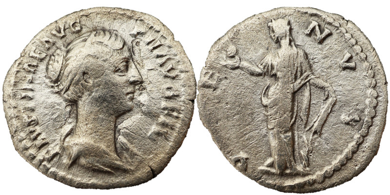 Faustina the Younger AR Denarius, 161-176AD. Obv: FAVSTINAE AVG PII AVG FIL: Bus...