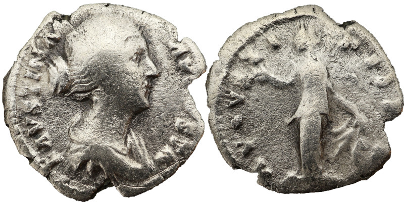 Faustina the younger AR Denarius 161-176 AD. 
3.3 g, 17 mm