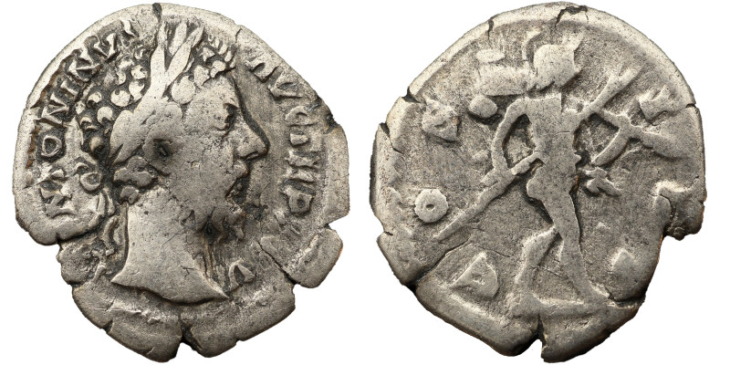 Marcus Aurelius AR Denarius. 170-171 AD. Obv: M ANTONINVS AVG TR P XXV: Head of ...