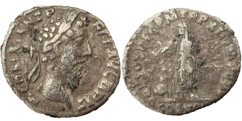 Commodus AR Denarius, 186-187 AD. Obv: M COMM ANT P FEL AVG BRIT: Head of Commod...