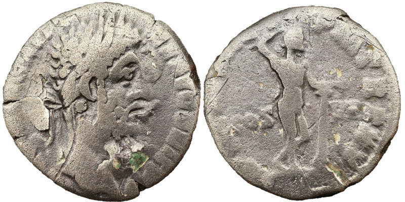 Commodus AR Denarius, 190 AD. Obv: M COMM ANT P FEL AVG BRIT P P: Head of Commod...