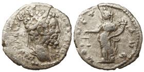 Septimius Severus AR Denarius, 197-200 A.D. Obv: L SEPT SEV AVG IMP XI PART MAX: Head of Septimius Severus, laureate, right, Rev: AEQVITATI AVGG: Aequ...