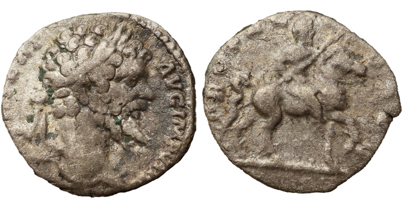 Septimius Severus AR Denarius, 197-201 A.D. Obv: Head of Septimius Severus, laur...