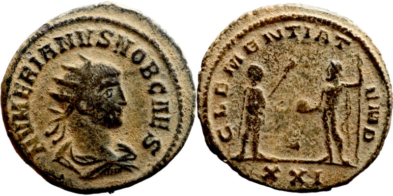 Numerian. (282-283 AD). Æ Antoninian. Antioch. Obv: IMP CM AVR NVMERIANVS NOB C....