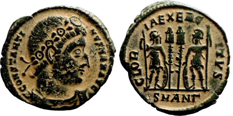 Constantinus I. (306-337 AD). Æ Follis. Obv: CONSTANTINVS MAX AVG. laureate bust...