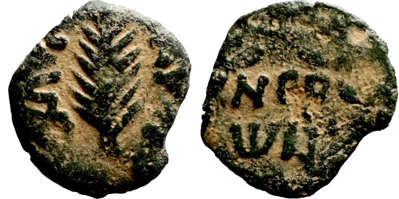 Judaean coin

15mm 1,30g

Artificial sand patina