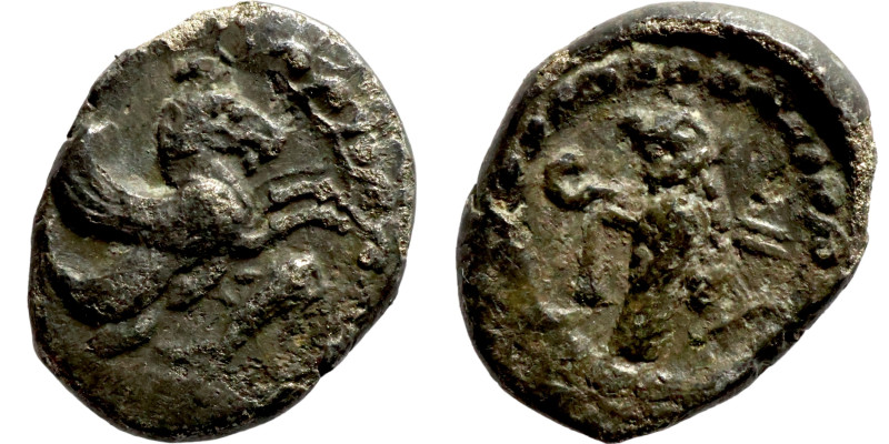 Greek coin 1-4 Century  Obol Silver

9mm 0,79g