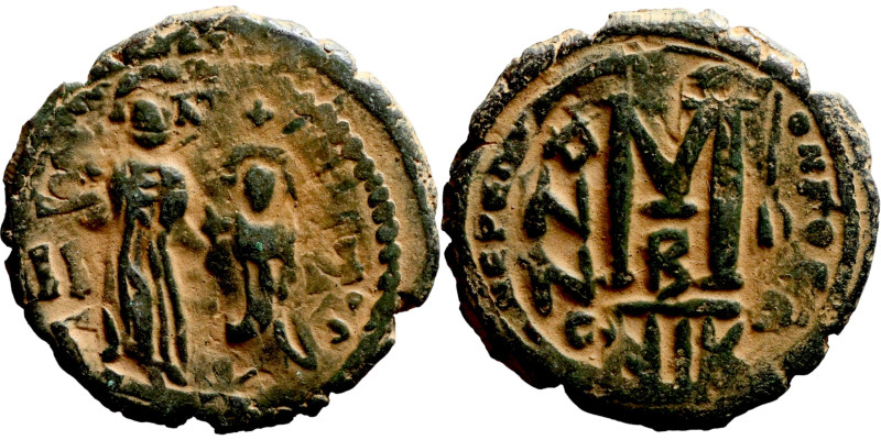 Byzantine Empire coin

26mm 9,11g

Artificial sand patina