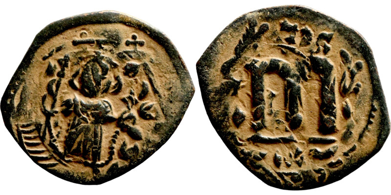 Byzantine Empire coin

23mm 3,47g

Artificial sand patina